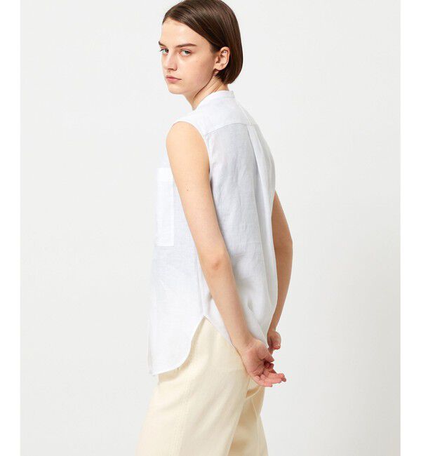 BEIGE,「BASILE / バンドカラーシャツ」|シャツ・ブラウス|