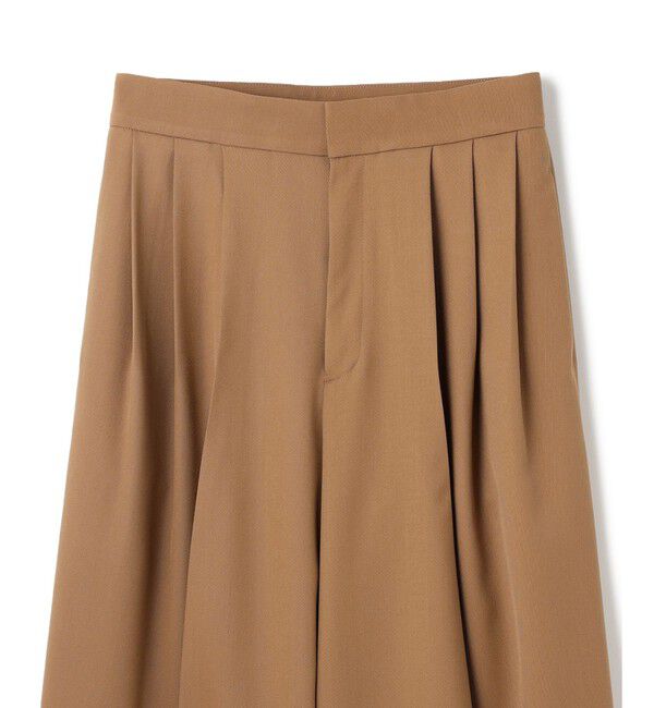 BEIGE,「【洗える】STEVIA / ウール混タックワイドパンツ」|その他|