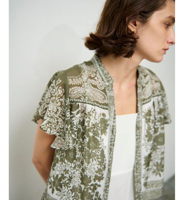 Grace Class「バンダナフレアスリーブブラウス」|シャツ・ブラウス|