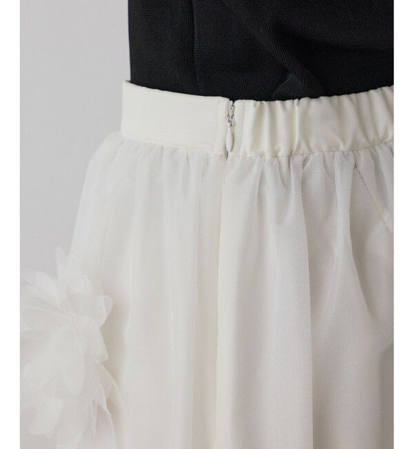 GRACE CONTINENTAL「メッシュフラワースカート」|スカート|