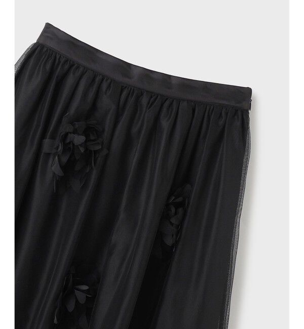 GRACE CONTINENTAL「メッシュフラワースカート」|スカート|