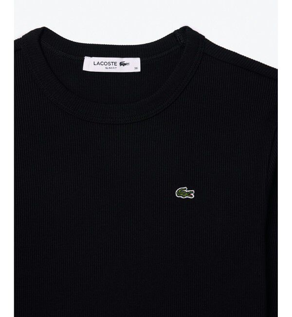 LACOSTE「ワンポイントリブニットスリムセーター」|Tシャツ・カットソー|