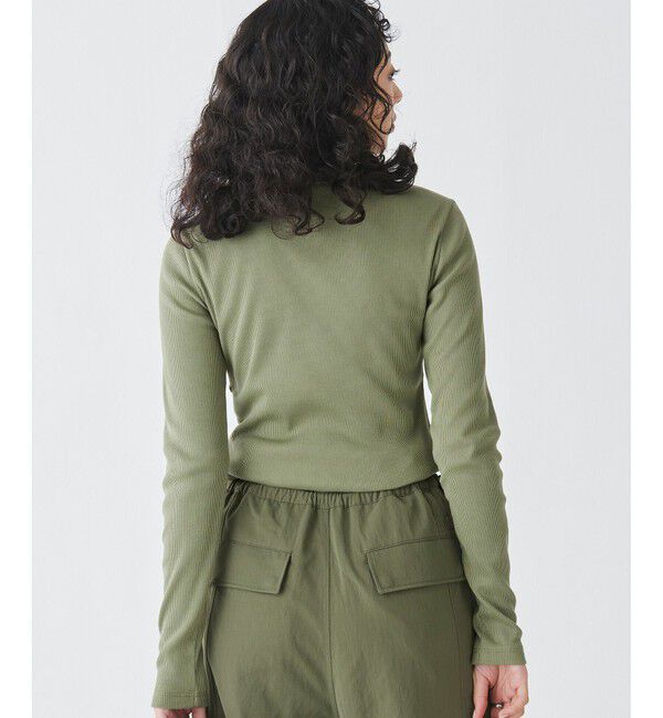 LACOSTE「ワンポイントリブニットスリムセーター」|Tシャツ・カットソー|