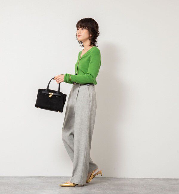 NOLLEY'S「ウォッシャブルウール調愛されセミワイドパンツ」|その他|