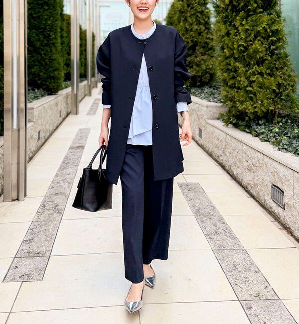 NOLLEY'S「ウォッシャブルトリプルクロス3WAYステンカラーコート」|ステンカラーコート|