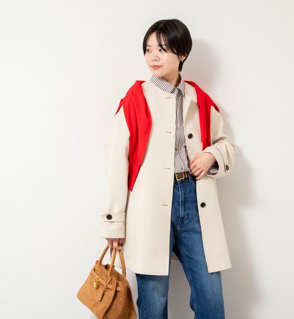 NOLLEY'S「ウォッシャブルトリプルクロス3WAYステンカラーコート」|ステンカラーコート|