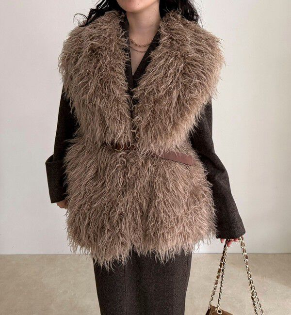 fredy emue「【LANCER CLOTHING CORPORATION】LONG FUR VEST」|ベスト・ジレ|