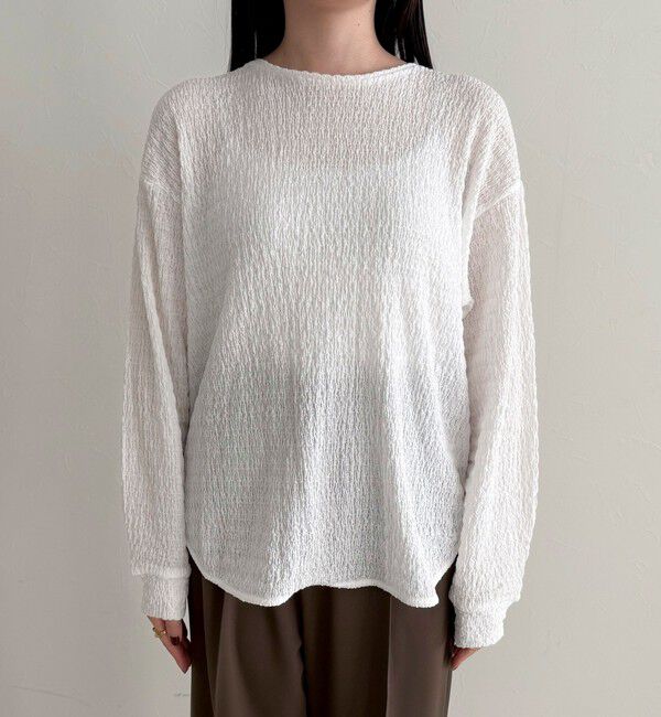 fredy emue「ラウンドヘムカットブラウス」|Tシャツ・カットソー|