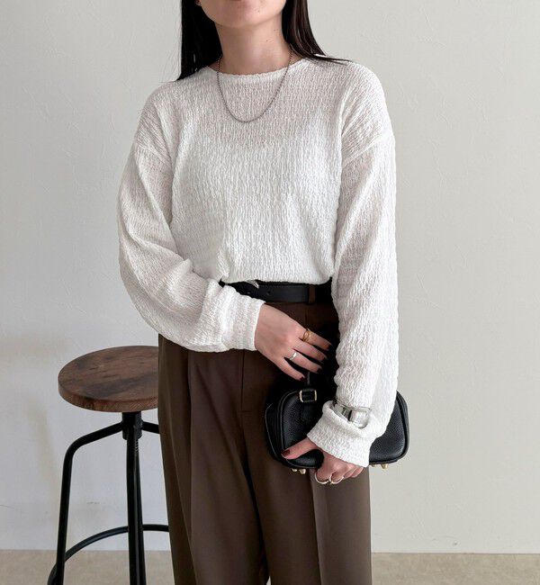 fredy emue「ラウンドヘムカットブラウス」|Tシャツ・カットソー|