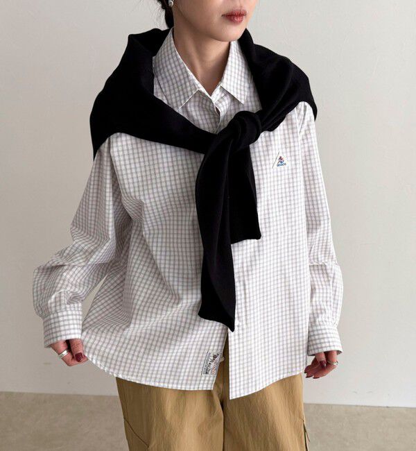 fredy emue「【GEVACO/ゲバコ】別注ドットボタンシャツ」|シャツ・ブラウス|ベージュ系その他