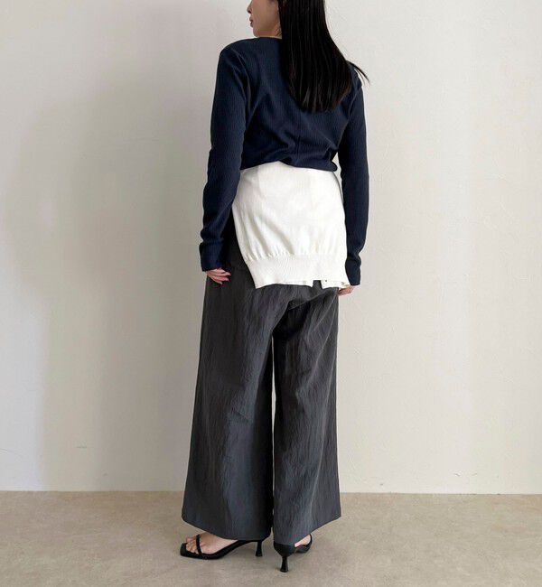 fredy emue「こなれワッシャータックイージーパンツ」|チノ|