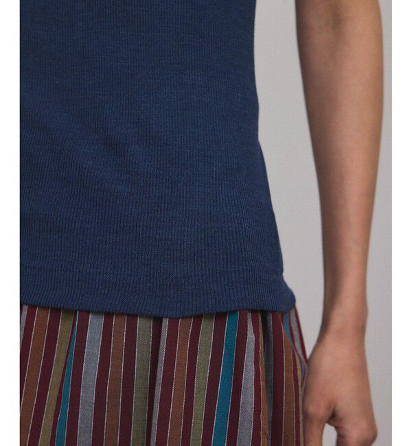 SALON adam et rope'「Hug Silk ラウンドネックタンクトップ」|タンクトップ|