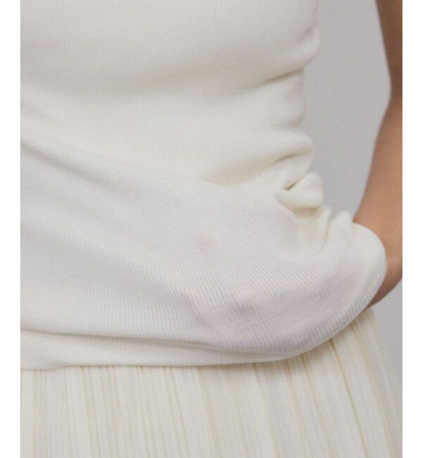 SALON adam et rope'「Hug Silk ラウンドネックタンクトップ」|タンクトップ|