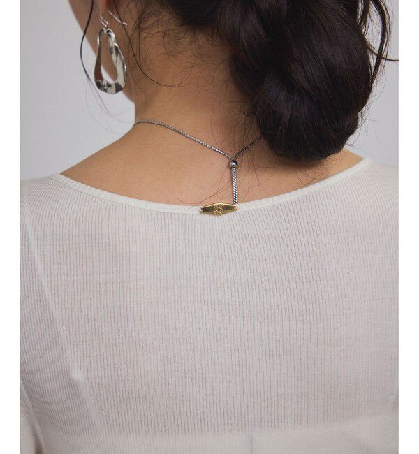 SALON adam et rope'「Hug Silk ラウンドネックプルオーバー」|Tシャツ・カットソー|