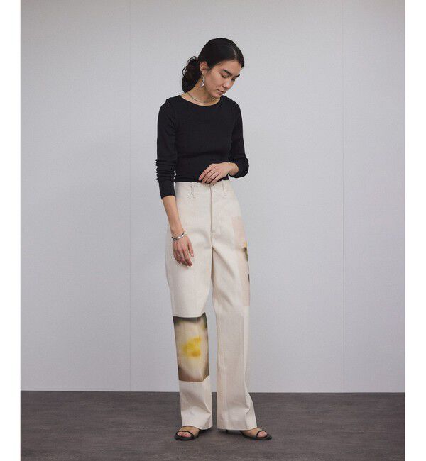 SALON adam et rope'「Hug Silk ラウンドネックプルオーバー」|Tシャツ・カットソー|