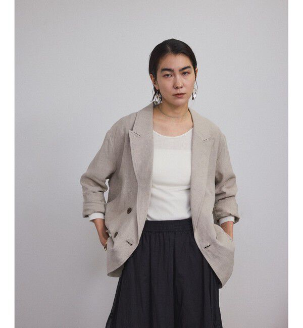 SALON adam et rope'「Hug Silk ラウンドネックプルオーバー」|Tシャツ・カットソー|