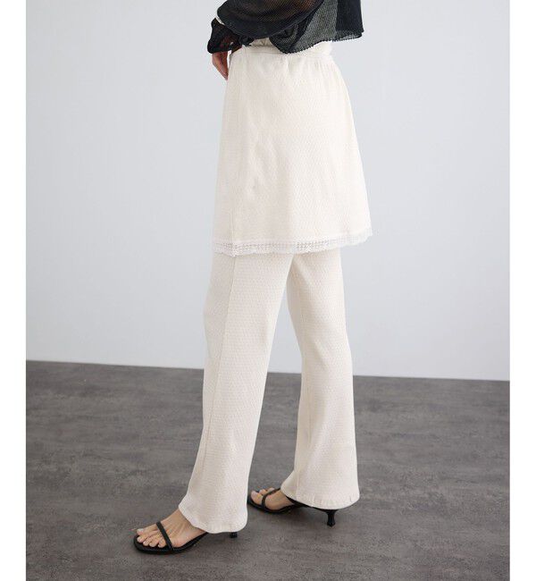 SALON adam et rope'「【Angie La La for SALON】GENTLE intimate レギンススカート」|チノ|