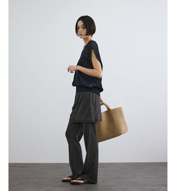 SALON adam et rope'「【Angie La La for SALON】GENTLE intimate レギンススカート」|チノ|