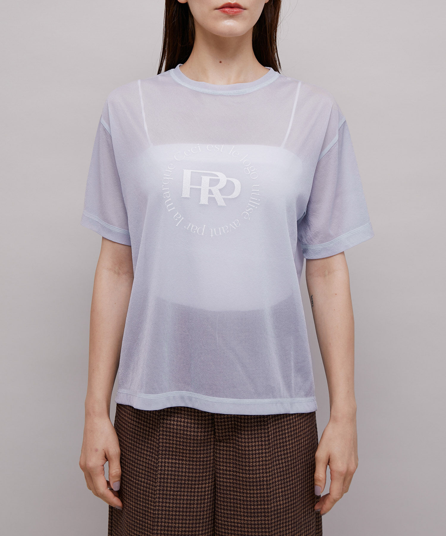 ROPE「ロゴプリントシアーTシャツ」|Tシャツ・カットソー|