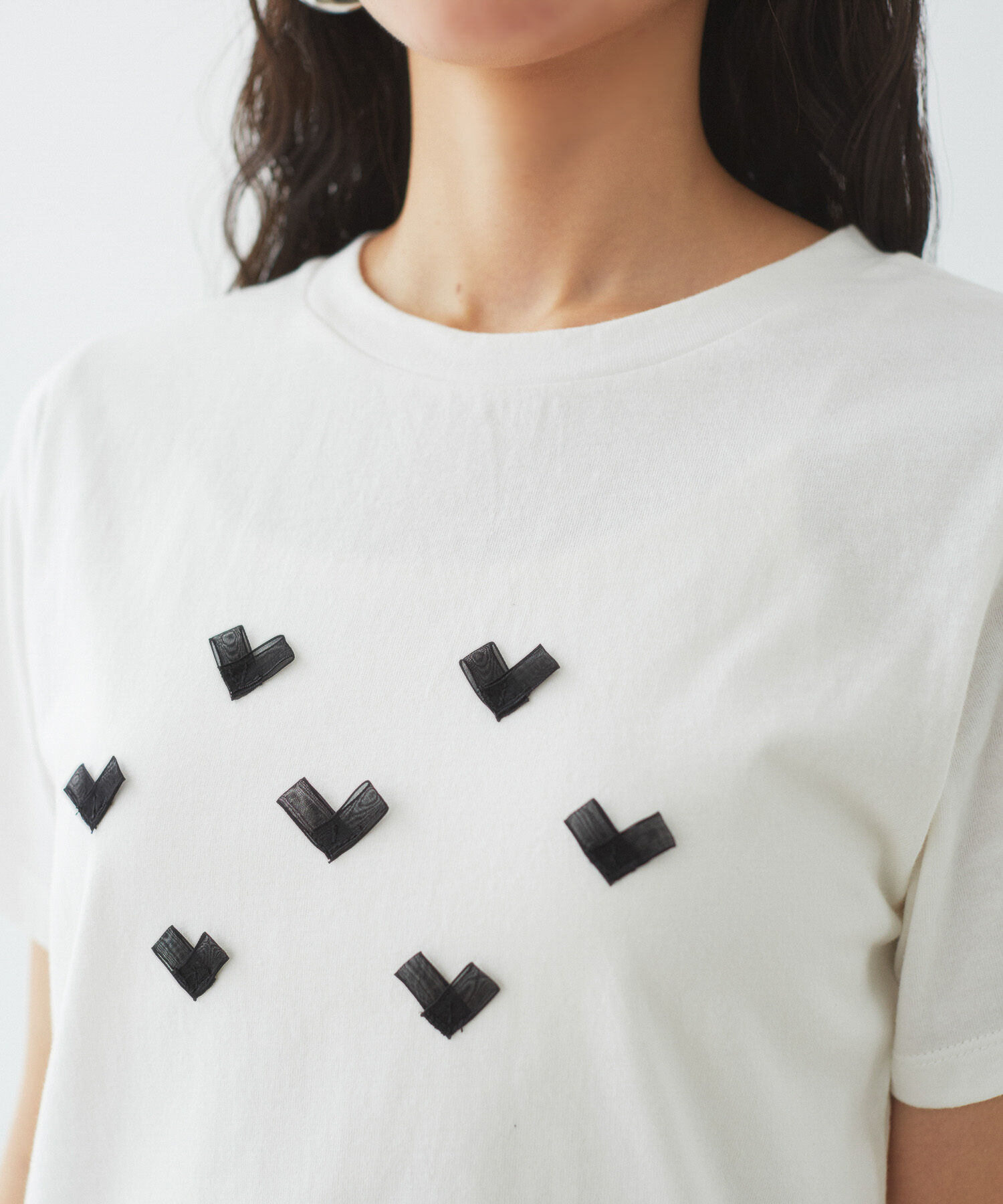 VIS「ハート＆リボンモチーフアソートTシャツ」|Tシャツ・カットソー|