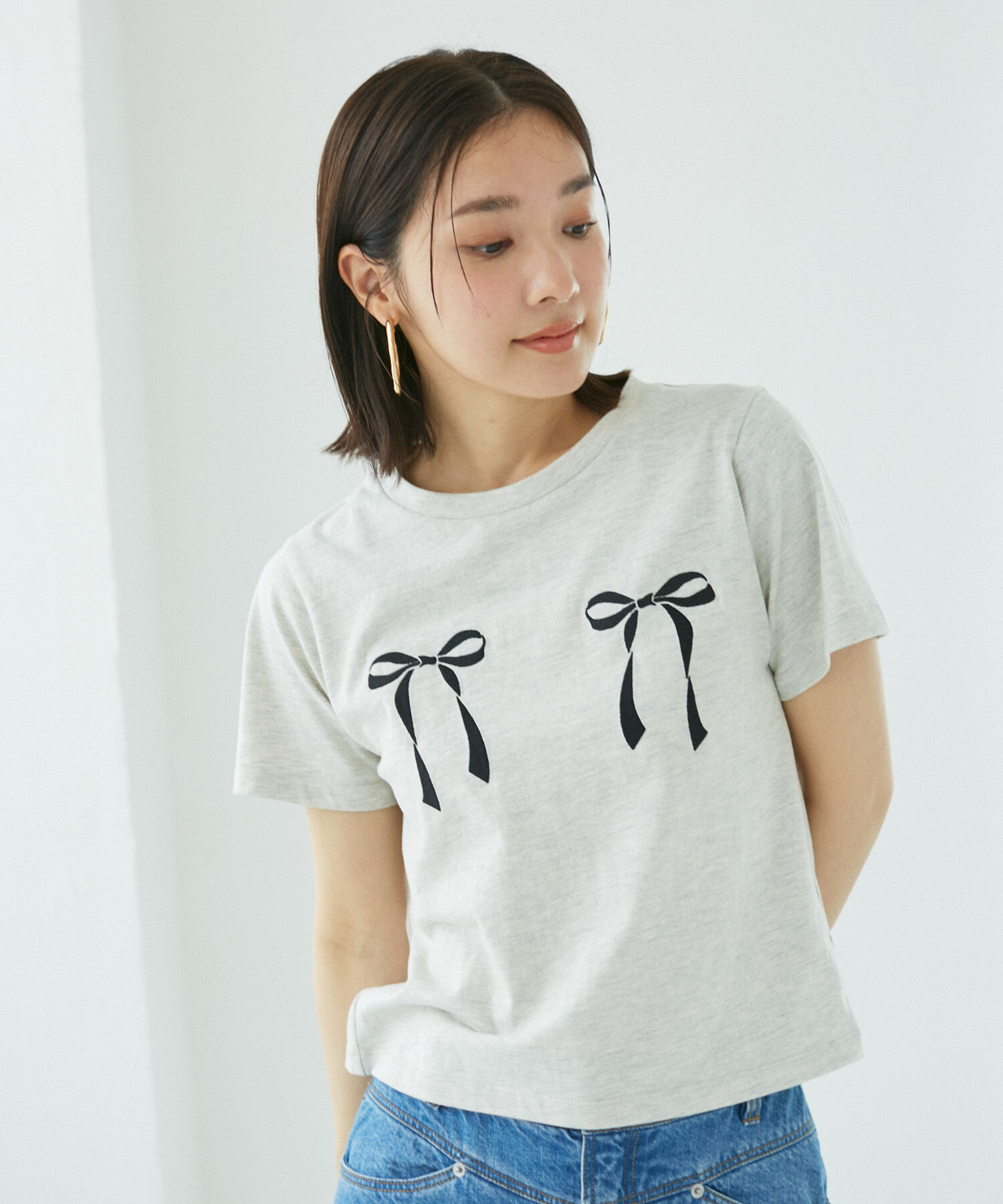 VIS「ハート＆リボンモチーフアソートTシャツ」|Tシャツ・カットソー|