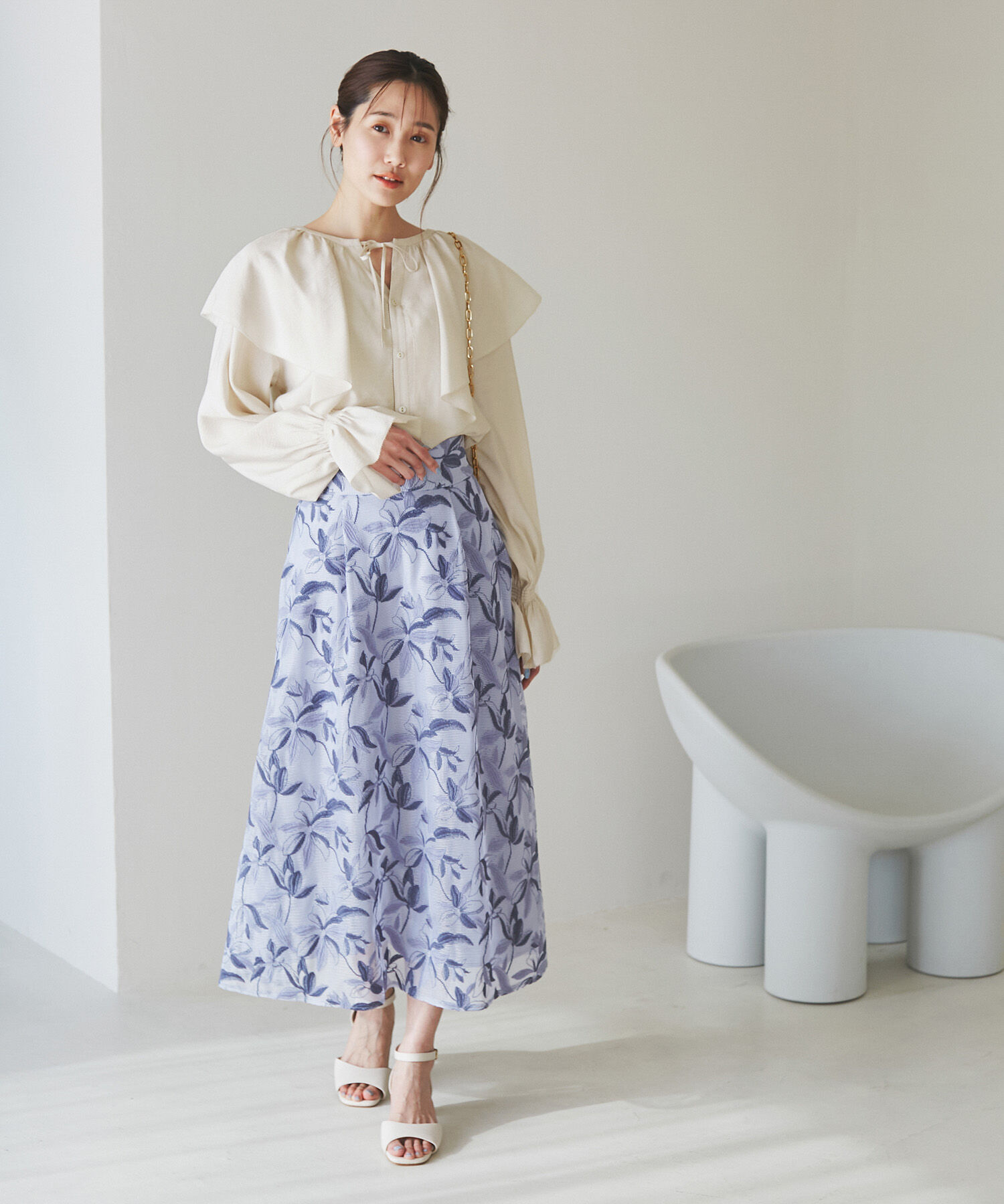 Rope&rsquo;Picnic「ラッフルカラーブラウス」|シャツ・ブラウス|