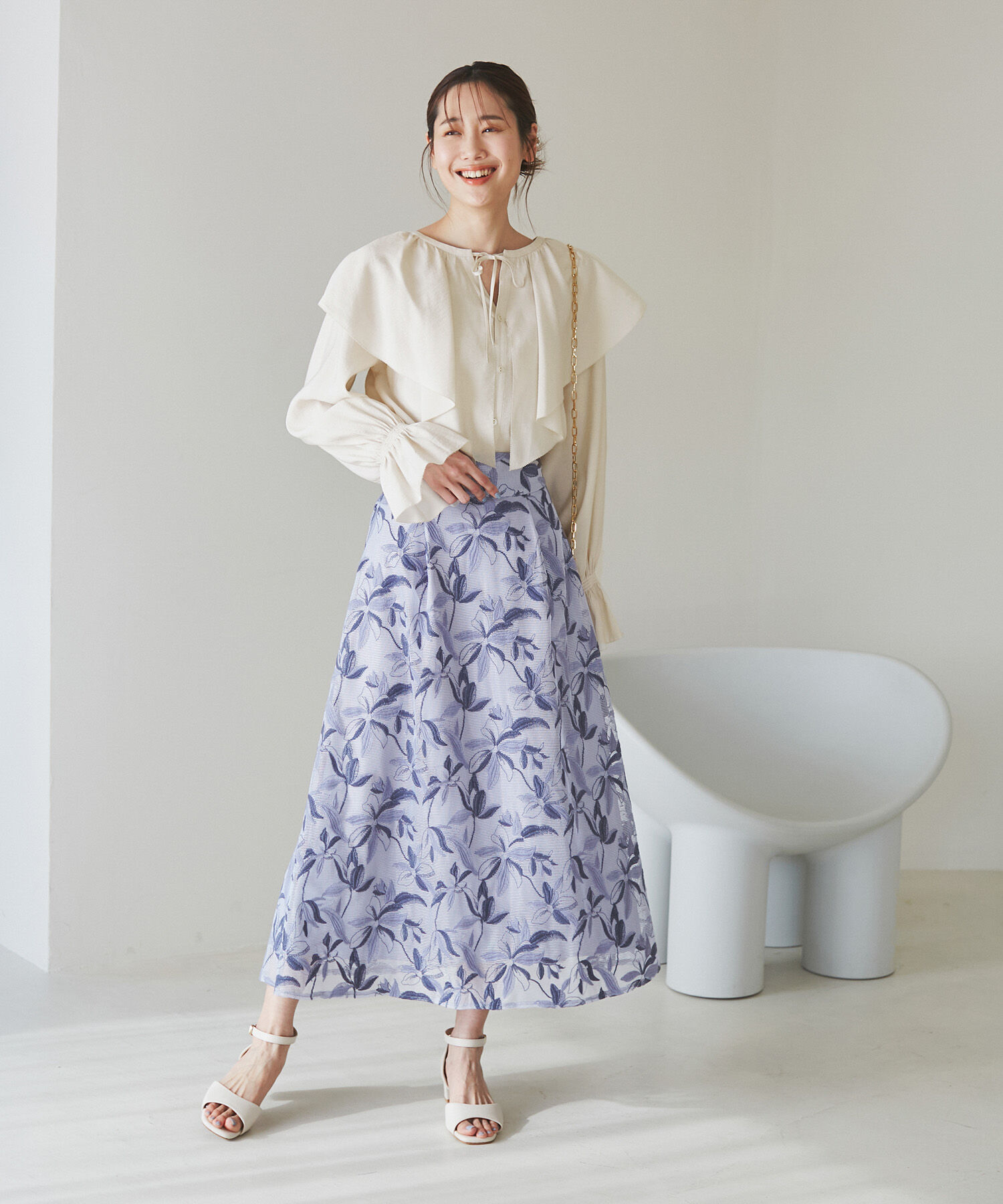 Rope&rsquo;Picnic「ラッフルカラーブラウス」|シャツ・ブラウス|