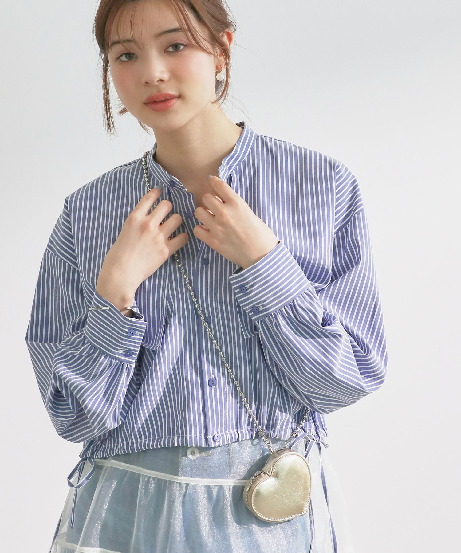 Rope&rsquo;Picnic「ヨークドロストクロップドシャツ」|シャツ・ブラウス|