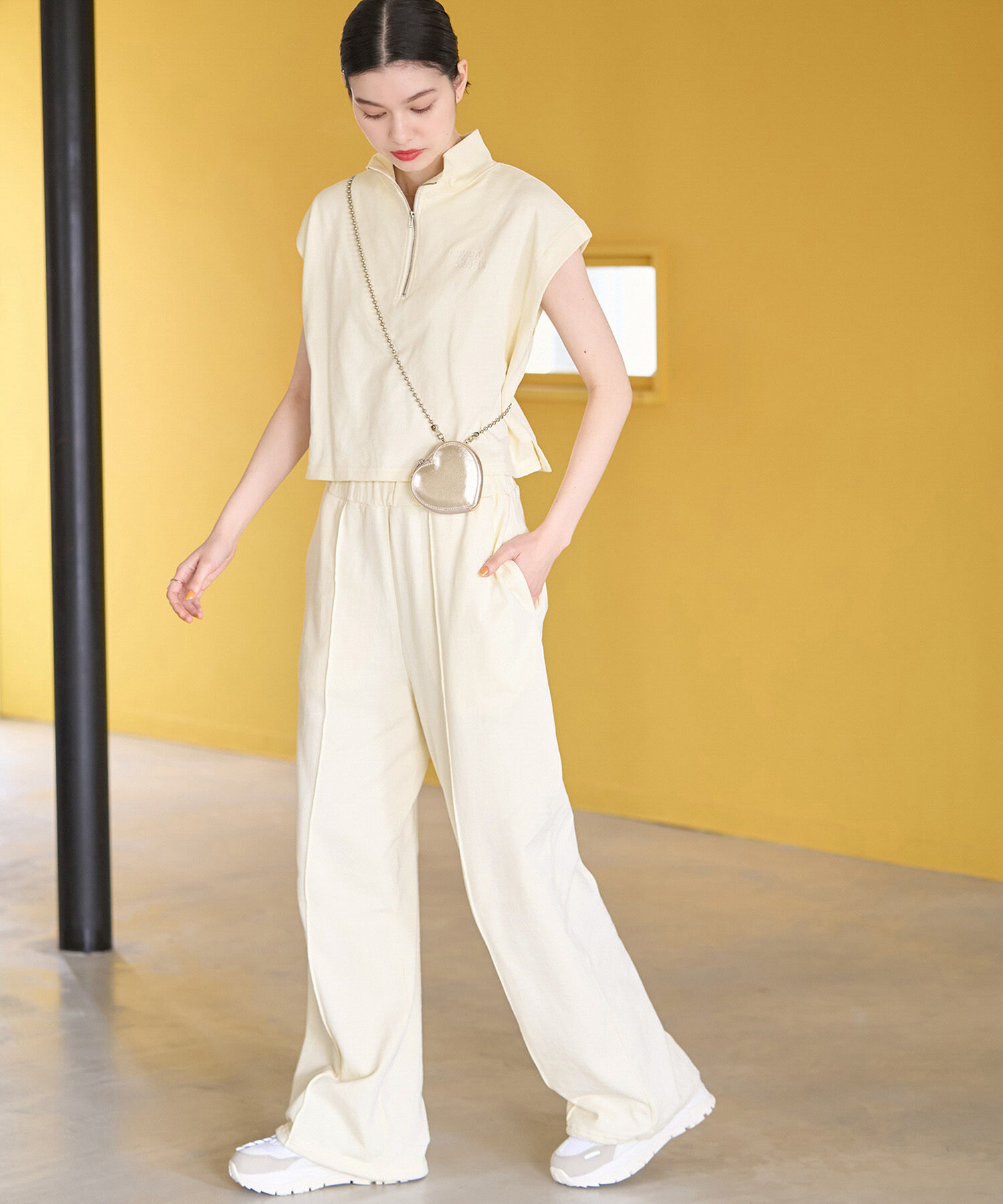 ROPE' PICNIC R「セットアップ対応/裾ドロスト付きスウェットパンツ」|その他|