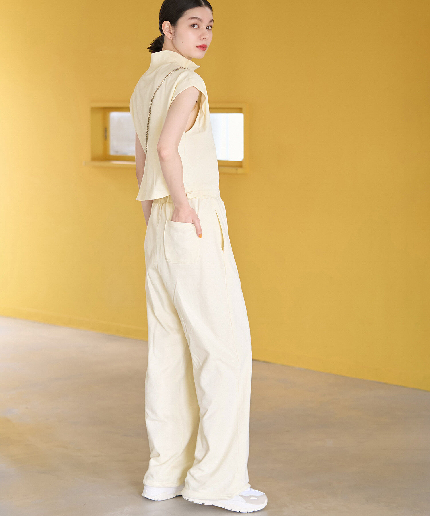 ROPE' PICNIC R「セットアップ対応/裾ドロスト付きスウェットパンツ」|その他|