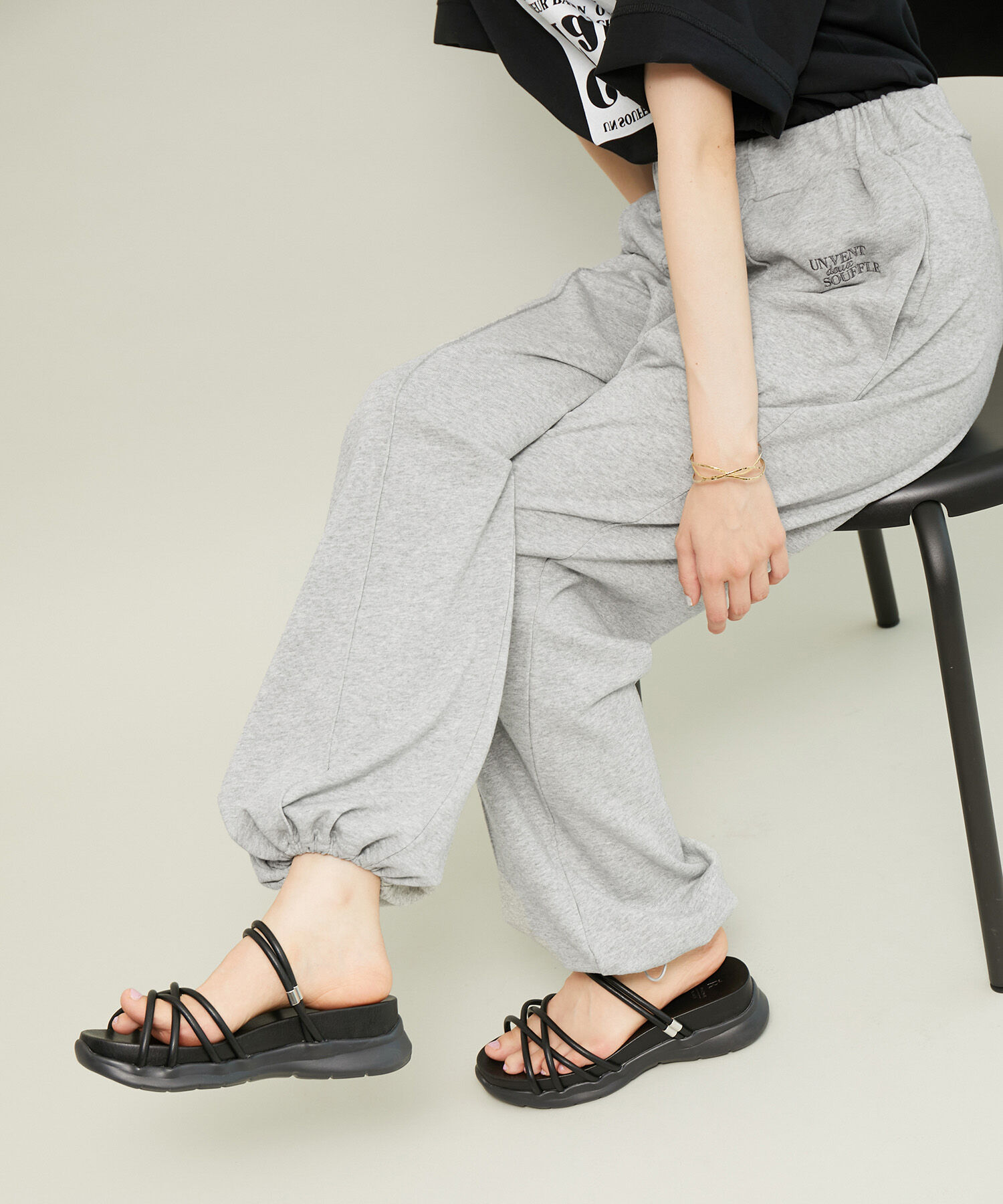 ROPE' PICNIC R「セットアップ対応/裾ドロスト付きスウェットパンツ」|その他|