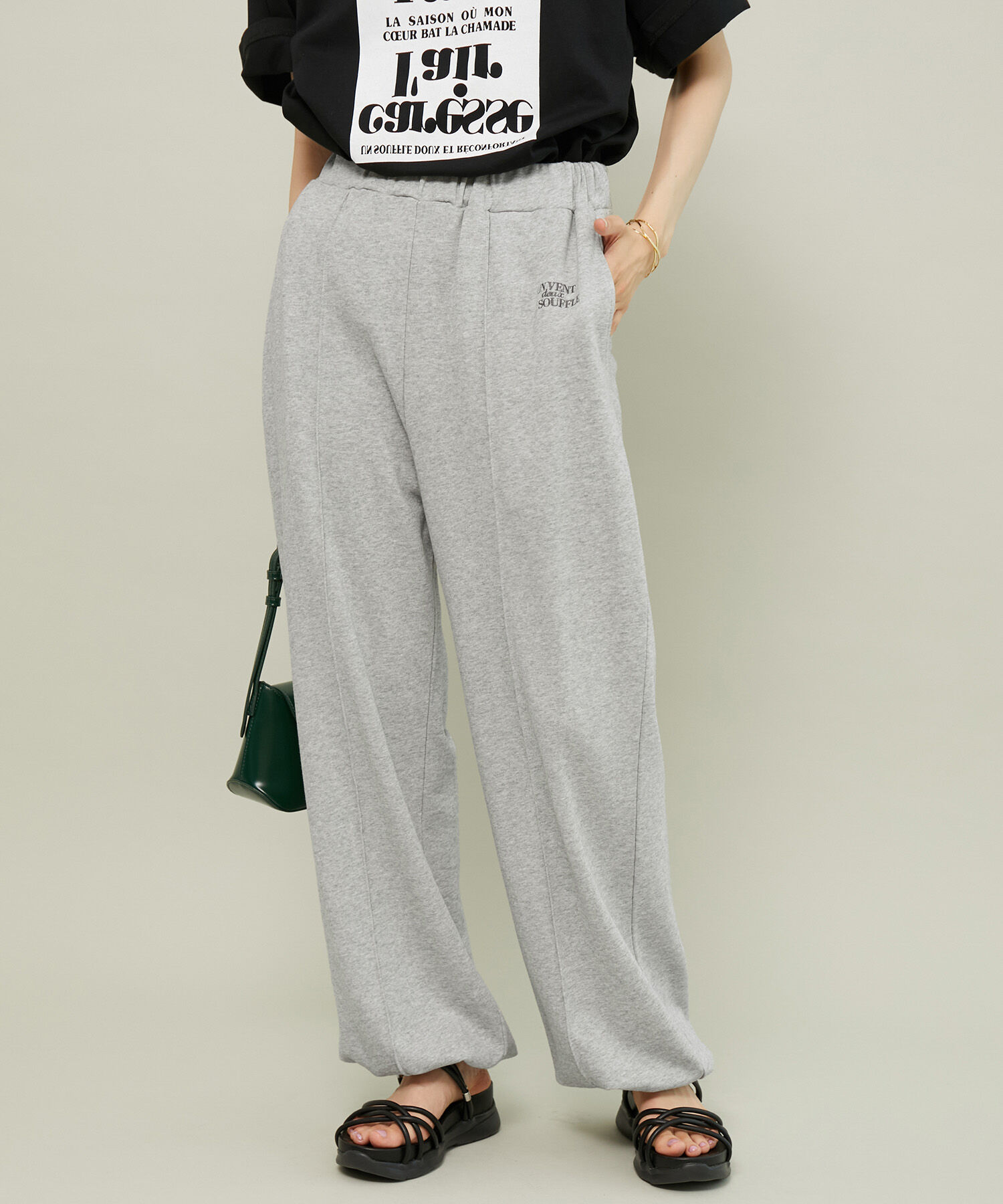 ROPE' PICNIC R「セットアップ対応/裾ドロスト付きスウェットパンツ」|その他|