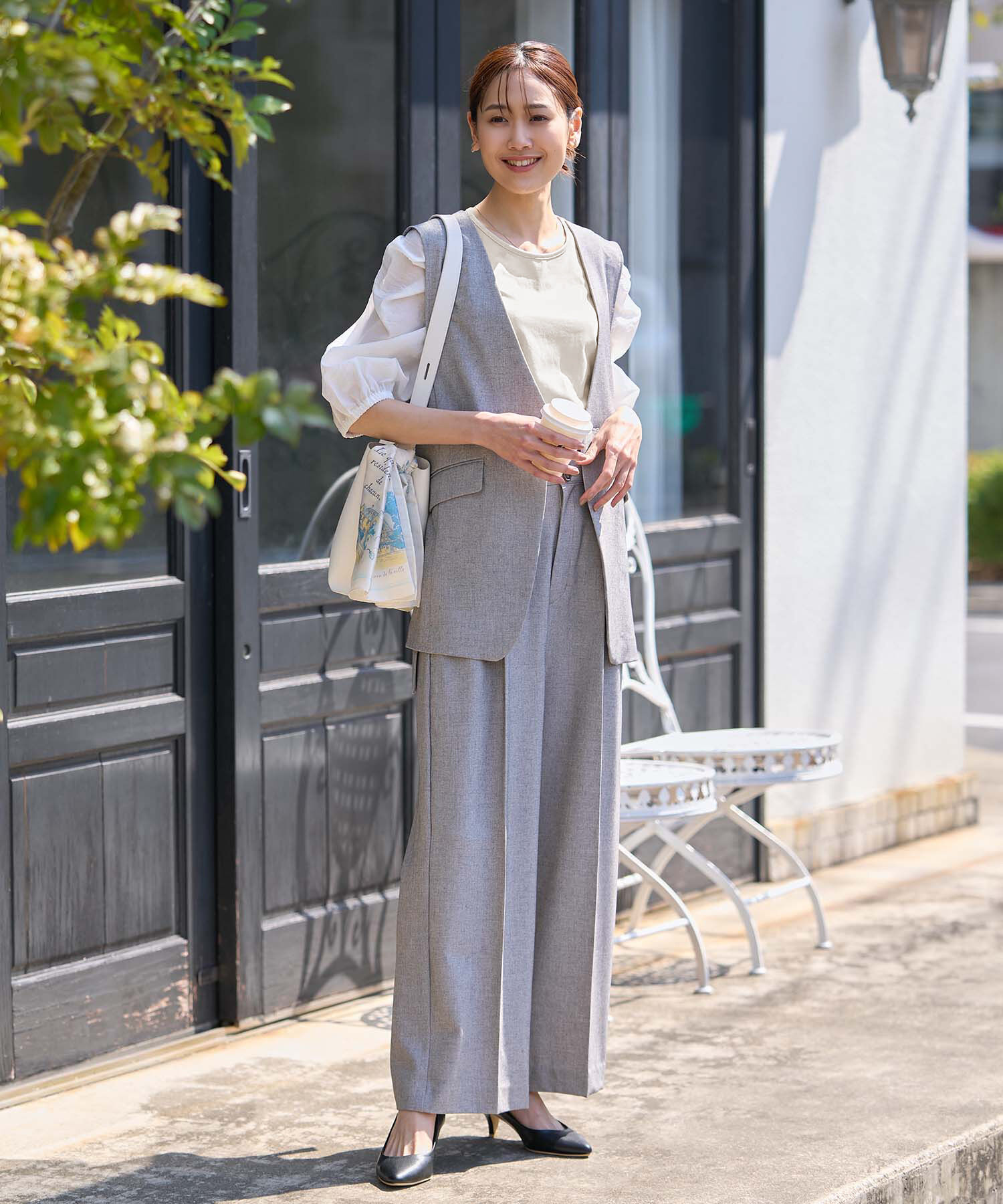 Rope&rsquo;Picnic「袖異素材カットトップス」|Tシャツ・カットソー|