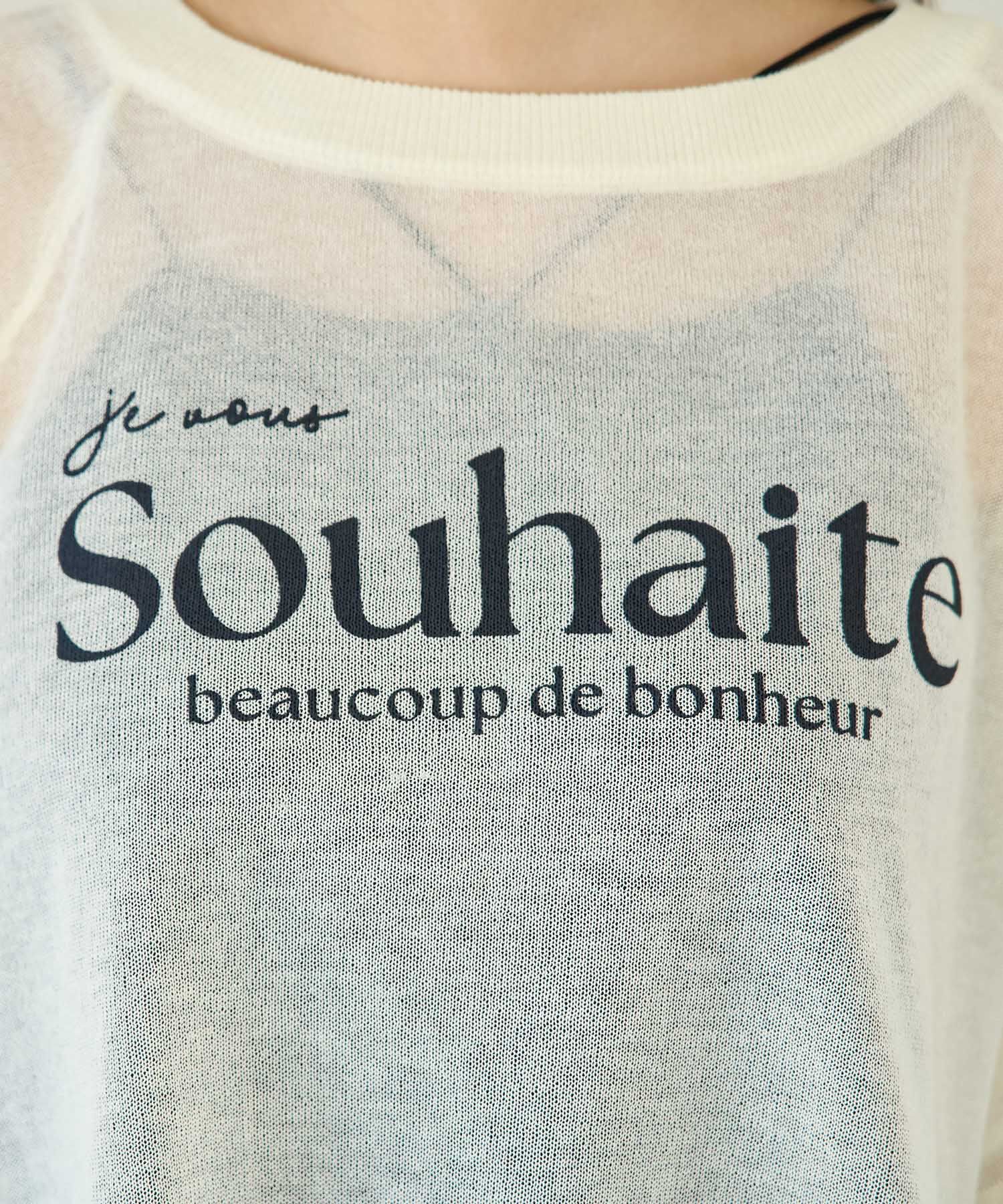 Rope&rsquo;Picnic「ロゴプリントシアーニットプルオーバー」|ニット・セーター|