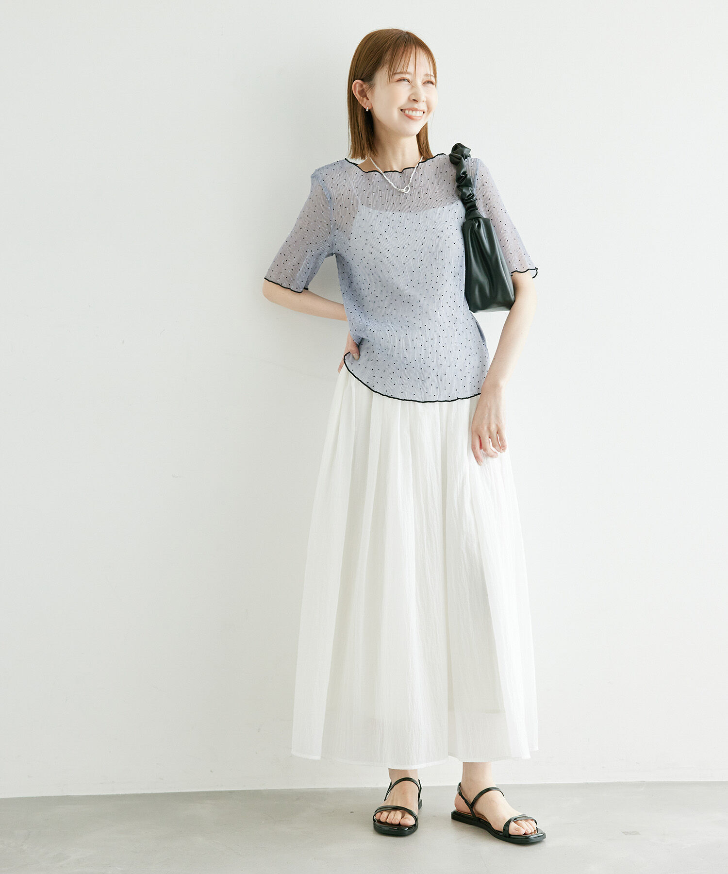 Rope&rsquo;Picnic「ドットシアーブラウス」|シャツ・ブラウス|