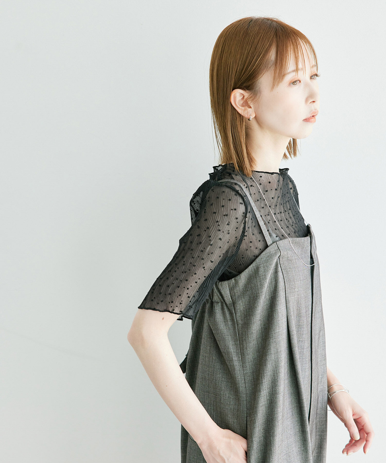 Rope&rsquo;Picnic「ドットシアーブラウス」|シャツ・ブラウス|