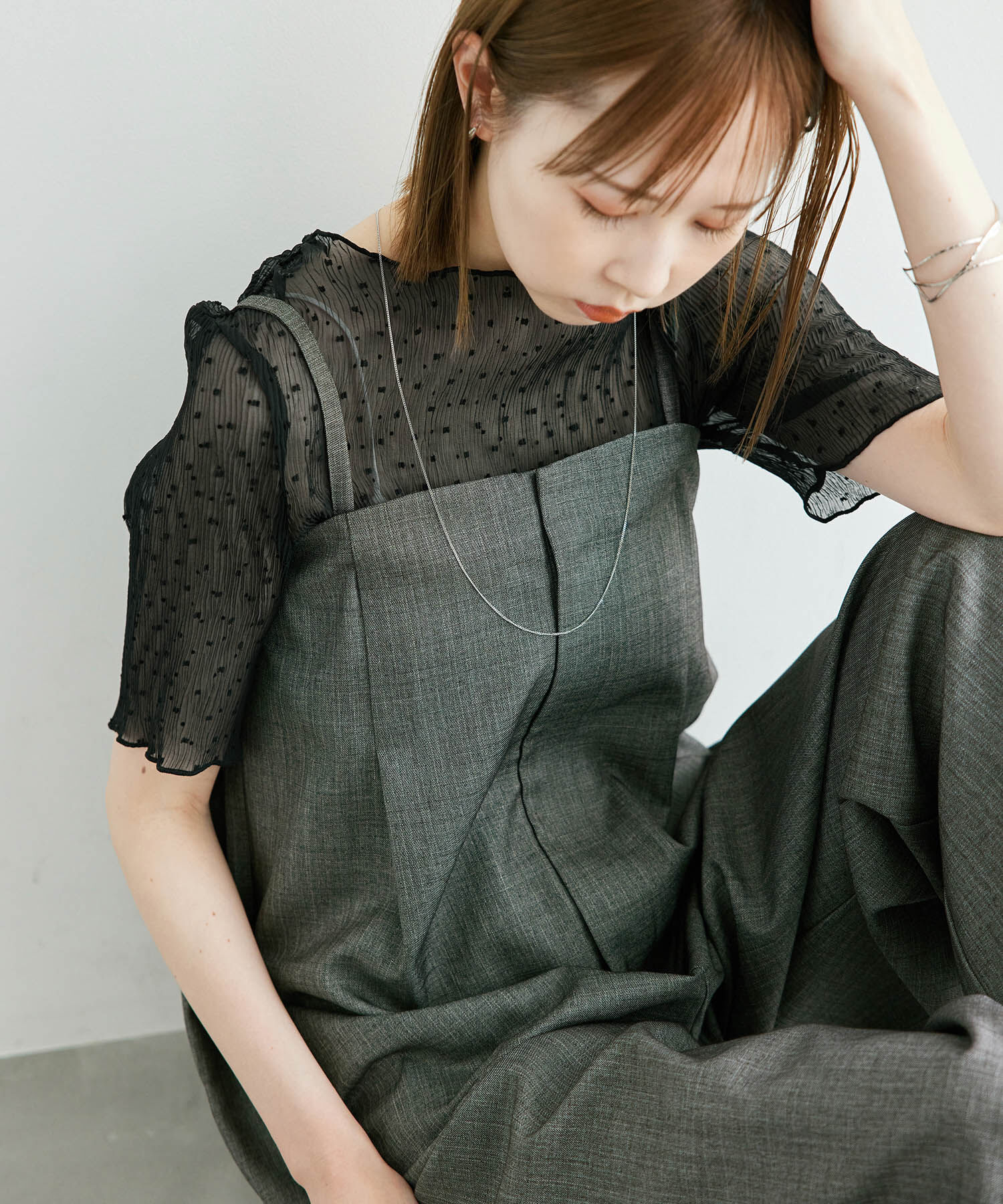 Rope&rsquo;Picnic「ドットシアーブラウス」|シャツ・ブラウス|