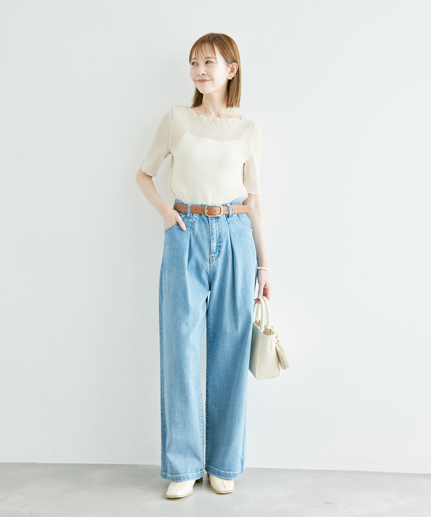 Rope&rsquo;Picnic「ドットシアーブラウス」|シャツ・ブラウス|