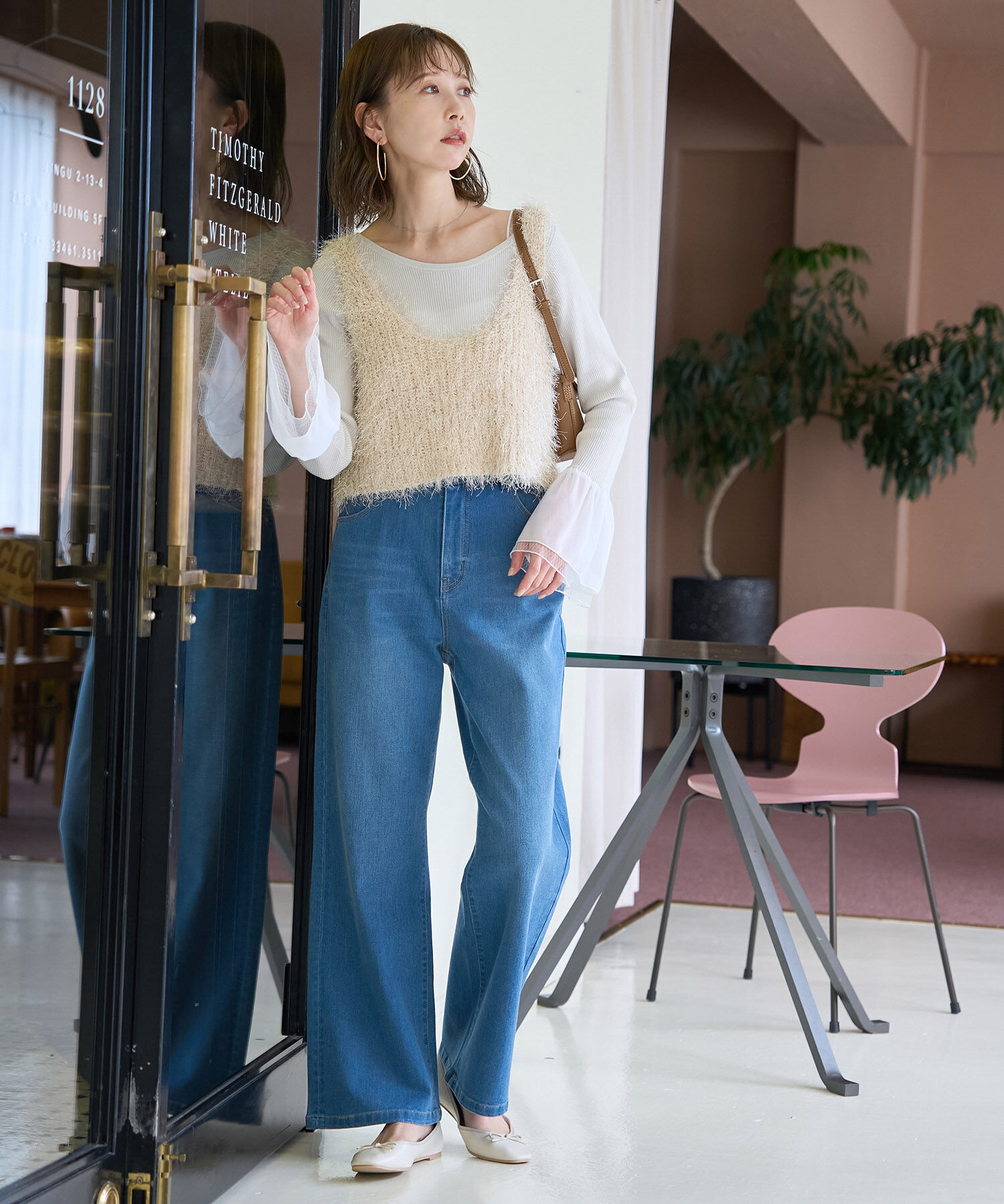 Rope&rsquo;Picnic「ラメフェザージレ/2WAY・リンクコーデ」|ベスト・ジレ|