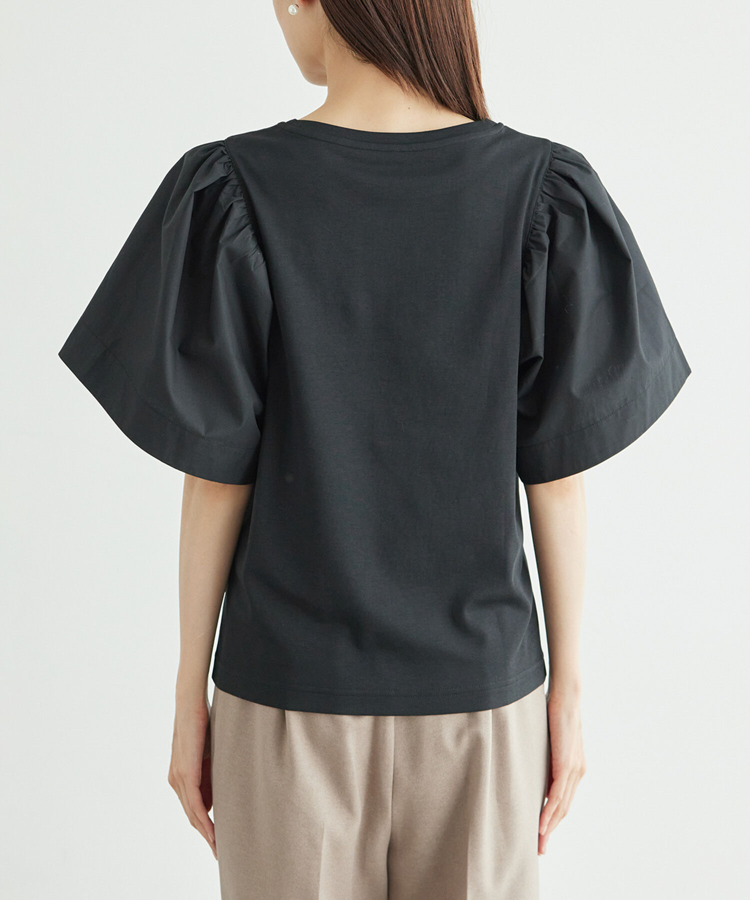 Rope&rsquo;Picnic「布帛ボリューム袖カットソートップス」|Tシャツ・カットソー|