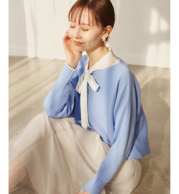 Rope&rsquo;Picnic「【YOKU MOKU/ヨックモック&times;ROPE' PICNIC】ビスキュイニット」|ニット・セーター|