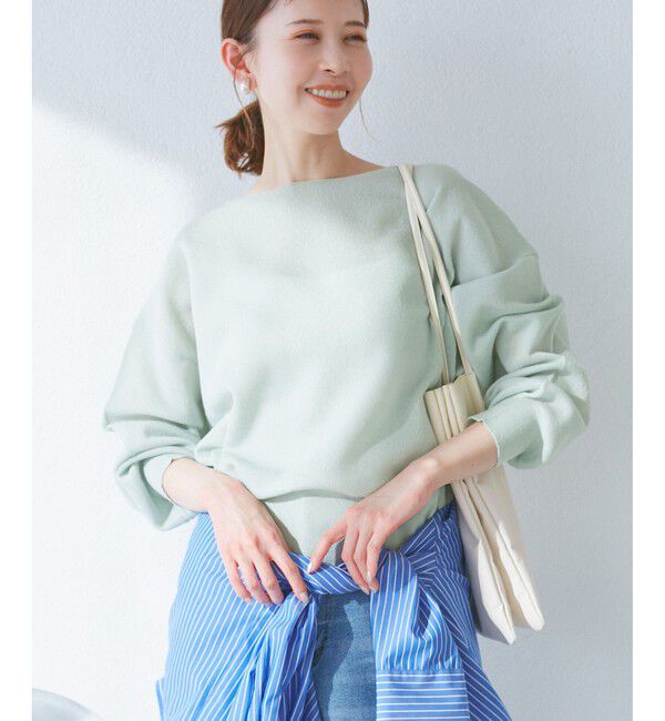 Rope&rsquo;Picnic「スポンジシアーニットプルオーバー」|ニット・セーター|グリーンサブ