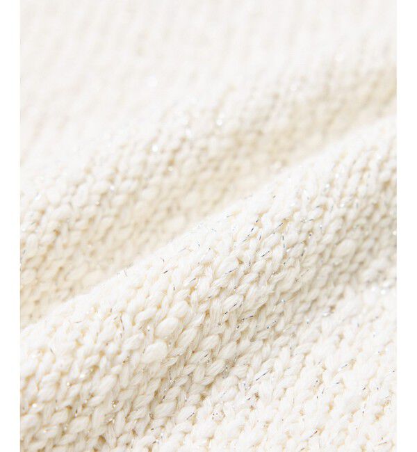 Rope&rsquo;Picnic「ラメ混綿ニットハーフスリーブプルオーバー」|ニット・セーター|