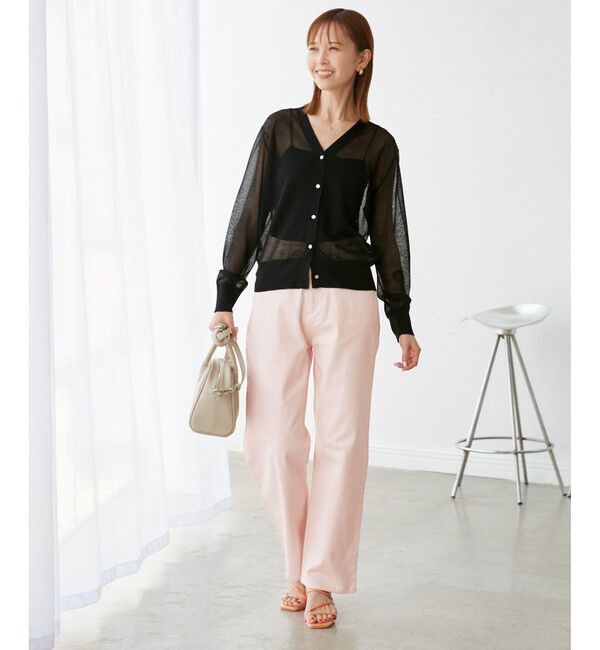 Rope&rsquo;Picnic「LEVITAシアーニットカーディガン」|カーディガン|