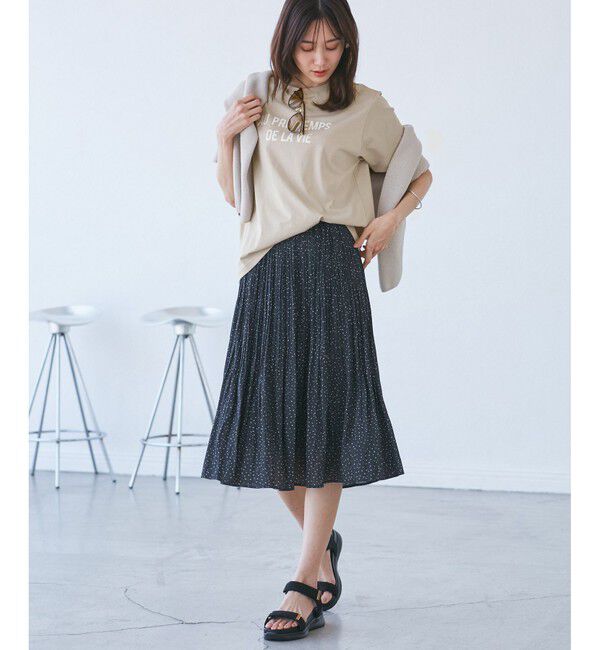 Rope&rsquo;Picnic「【UVカット・洗濯機OK・接触冷感】RENUロゴTシャツ」|Tシャツ・カットソー|