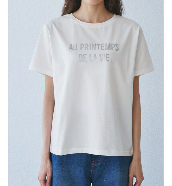 Rope&rsquo;Picnic「【UVカット・洗濯機OK・接触冷感】RENUロゴTシャツ」|Tシャツ・カットソー|