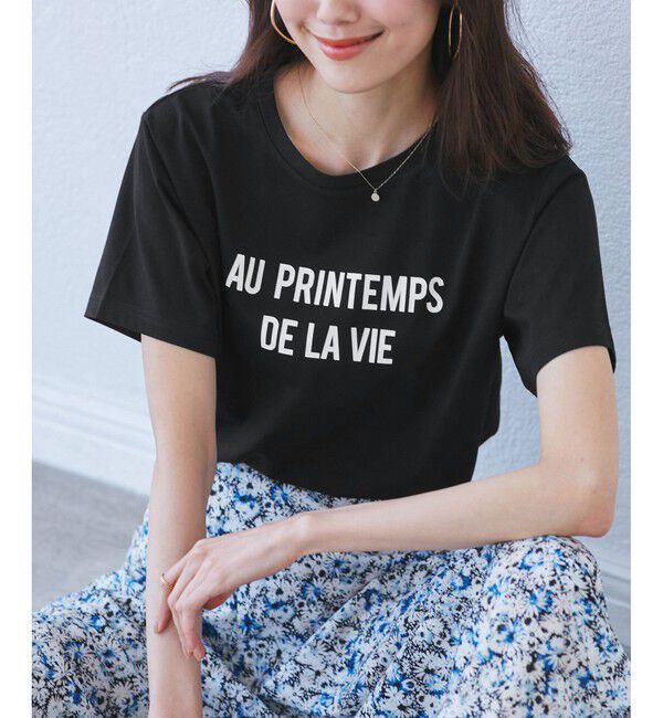 Rope&rsquo;Picnic「【UVカット・洗濯機OK・接触冷感】RENUロゴTシャツ」|Tシャツ・カットソー|