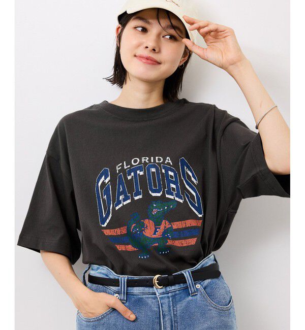 Rope&rsquo;Picnic「【DISCUS ATHLETIC/ディスカスアスレチック】オーバーサイズU.S.カレッジTシャツ」|Tシャツ・カットソー|チャコール(06)