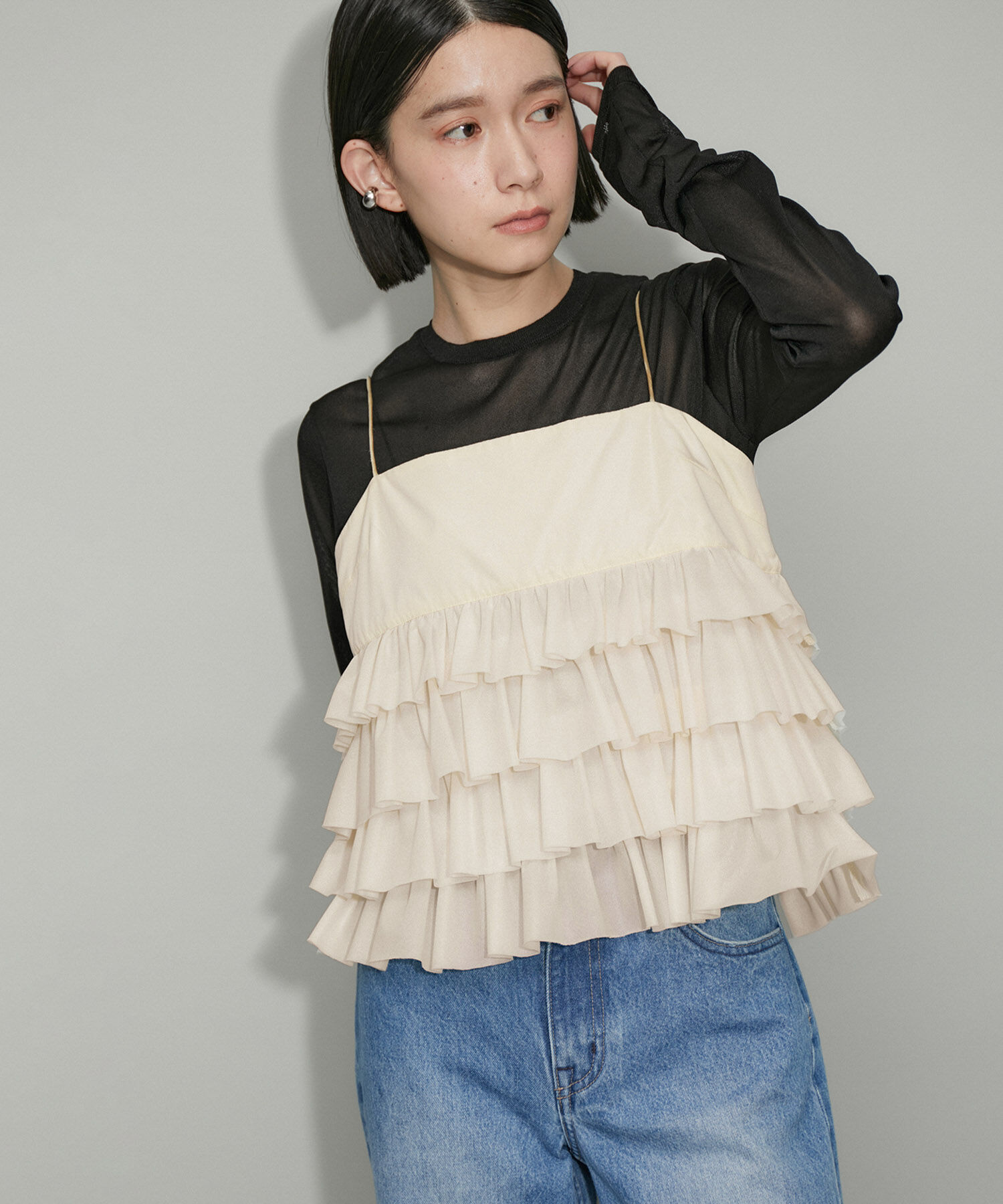 ADAM ET ROPE'「【WEB限定】ティアードキャミソール」|キャミソール|キナリ(16)