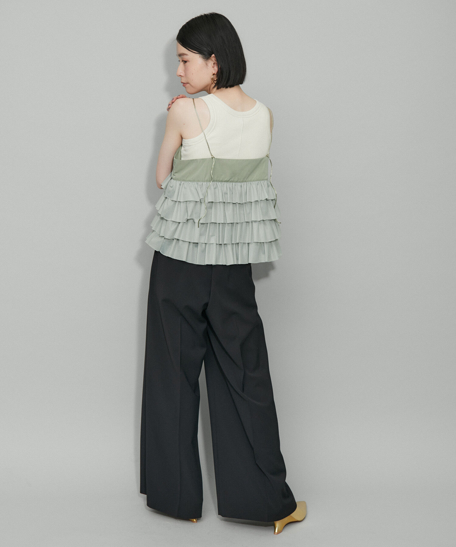 ADAM ET ROPE'「【WEB限定】ティアードキャミソール」|キャミソール|